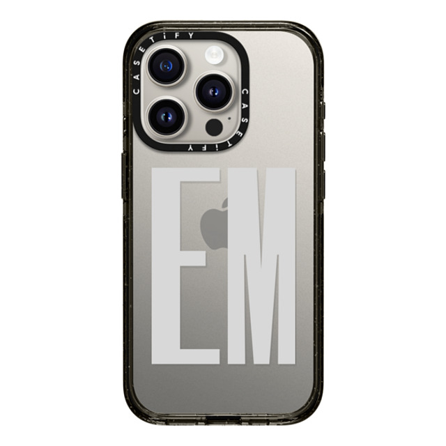 CASETiFY iPhone 15 Pro ケース ブラック インパクトケース Custom Case - em