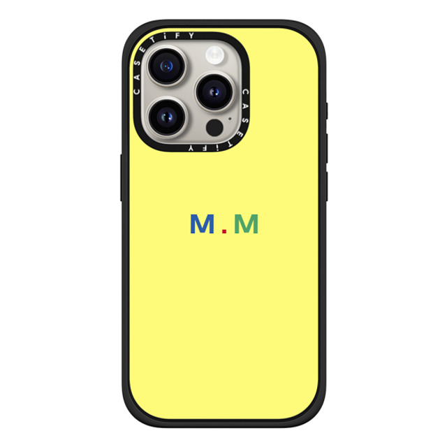 CASETiFY iPhone 15 Pro ケース マットブラック インパクトケース MagSafe対応 Custom Case - m. m