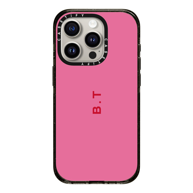 CASETiFY iPhone 15 Pro ケース ブラック インパクトケース MagSafe対応 Custom Case - b. t