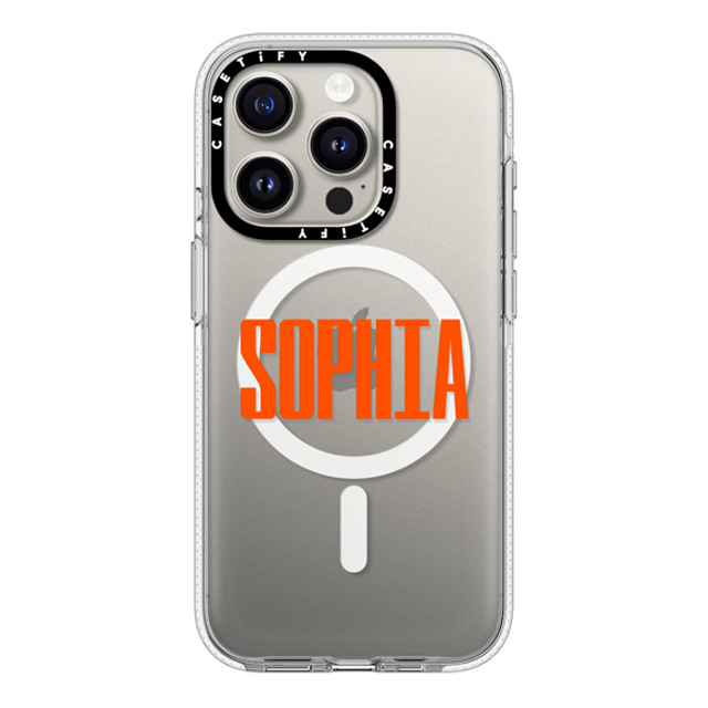 CASETiFY iPhone 15 Pro ケース クリア クリア ケース MagSafe対応 Custom Case - Sophia