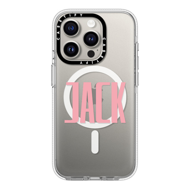 CASETiFY iPhone 15 Pro ケース クリア クリア ケース MagSafe対応 Custom Case - Jack