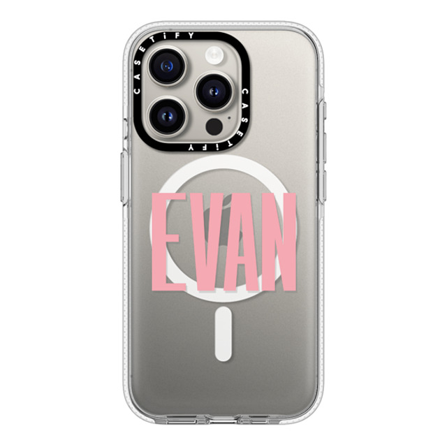 CASETiFY iPhone 15 Pro ケース クリア クリア ケース MagSafe対応 Custom Case - Evan