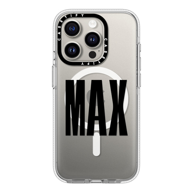 CASETiFY iPhone 15 Pro ケース クリア クリア ケース MagSafe対応 Custom Case - Max