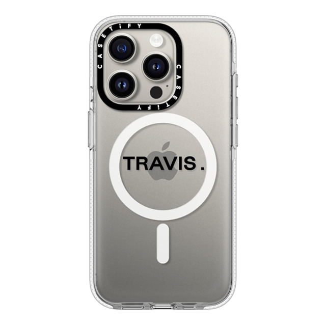 CASETiFY iPhone 15 Pro ケース クリア クリア ケース MagSafe対応 Custom Case - Travis.