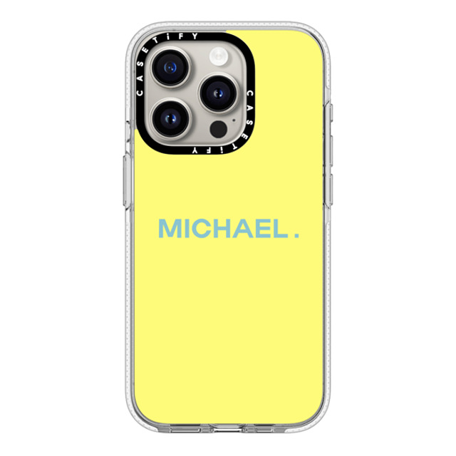 CASETiFY iPhone 15 Pro ケース クリア クリア ケース MagSafe対応 Custom Case - Michael.