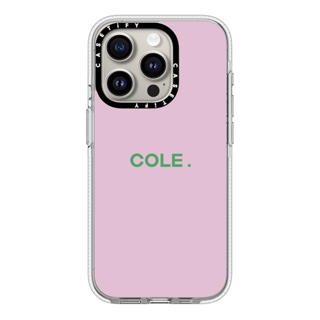 CASETiFY iPhone 15 Pro ケース クリア クリア ケース MagSafe対応 Custom Case - Cole.