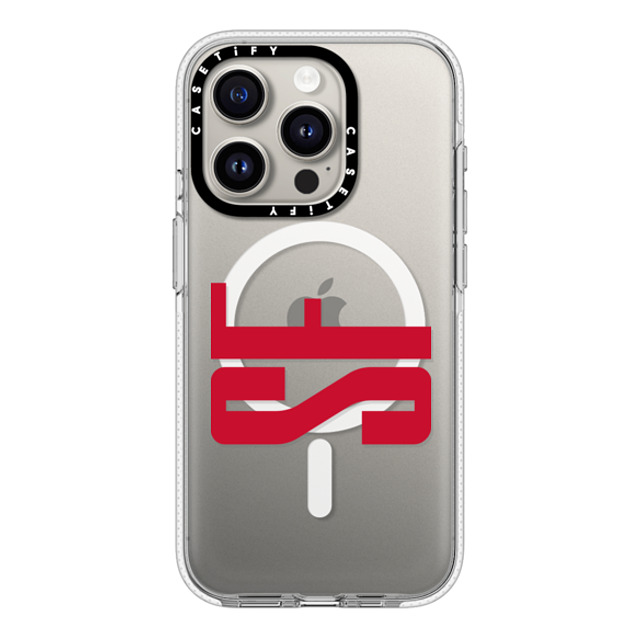 CASETiFY iPhone 15 Pro ケース クリア クリア ケース MagSafe対応 Custom Case - sf