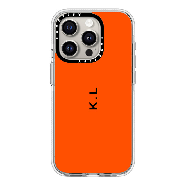 CASETiFY iPhone 15 Pro ケース クリア クリア ケース MagSafe対応 Custom Case - k. l