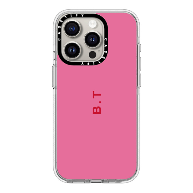 CASETiFY iPhone 15 Pro ケース クリア クリア ケース MagSafe対応 Custom Case - b. t