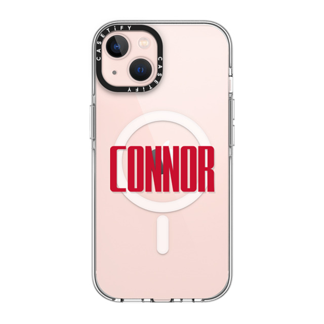 CASETiFY iPhone 13 ケース クリア クリア ケース MagSafe対応 Custom Case - Connor