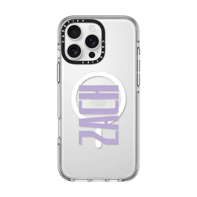 CASETiFY iPhone 16 Pro Max ケース クリア クリア ケース MagSafe対応 Custom Case - Zach