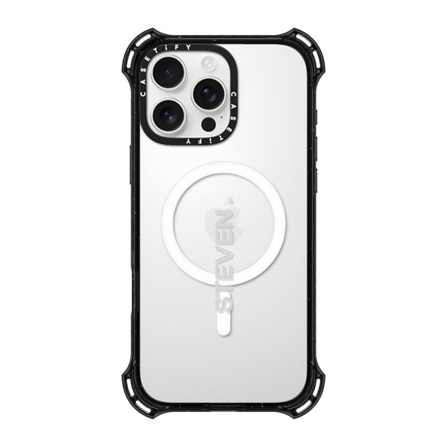 CASETiFY iPhone 16 Pro Max ケース ブラック バウンスケース Custom Case - Steven.