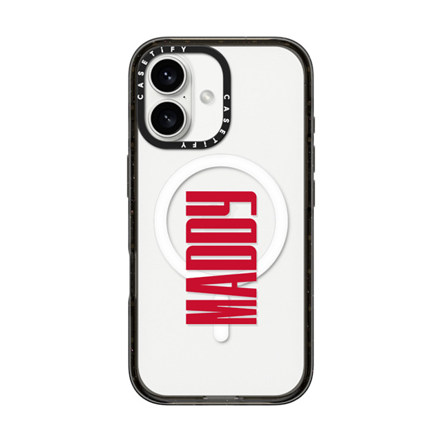 CASETiFY iPhone 16 ケース ブラック インパクトケース MagSafe対応 Custom Case - Maddy