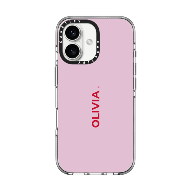 CASETiFY iPhone 16 ケース クリア クリア ケース MagSafe対応 Custom Case - Olivia.