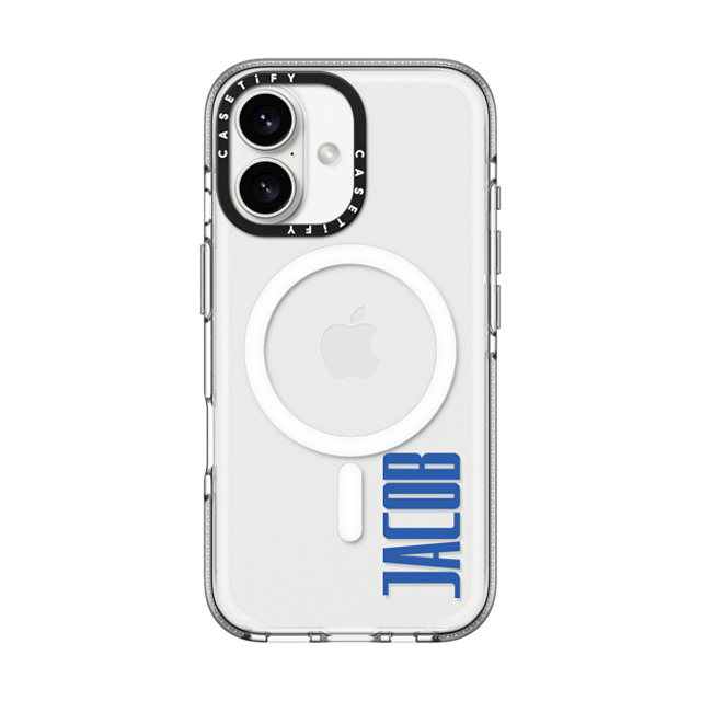 CASETiFY iPhone 16 ケース クリア クリア ケース MagSafe対応 Custom Case - Jacob