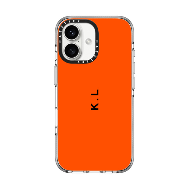 CASETiFY iPhone 16 ケース クリア クリア ケース MagSafe対応 Custom Case - k. l