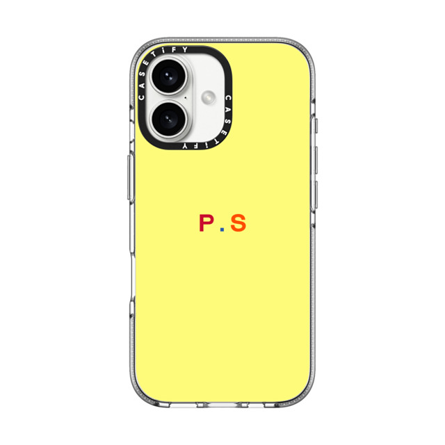 CASETiFY iPhone 16 ケース クリア クリア ケース MagSafe対応 Custom Case - p. s