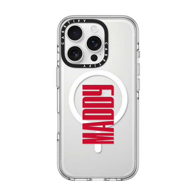CASETiFY iPhone 16 Pro ケース クリア クリア ケース MagSafe対応 Custom Case - Maddy