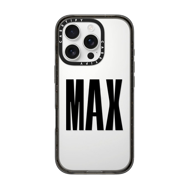 CASETiFY iPhone 16 Pro ケース ブラック インパクトケース Custom Case - Max