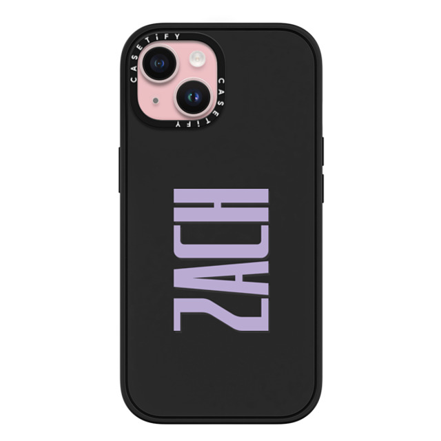 CASETiFY iPhone 15 ケース マットブラック インパクトケース MagSafe対応 Custom Case - Zach