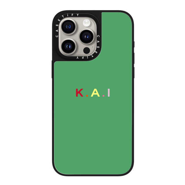 CASETiFY iPhone 15 Pro Max ケース Silver on Black ミラーケース MagSafe対応 Custom Case - k. a.i