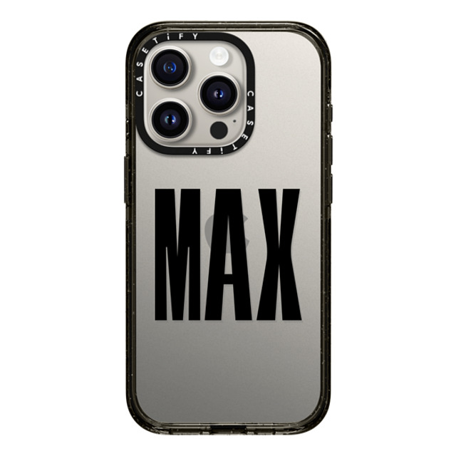 CASETiFY iPhone 15 Pro ケース ブラック インパクトケース Custom Case - Max