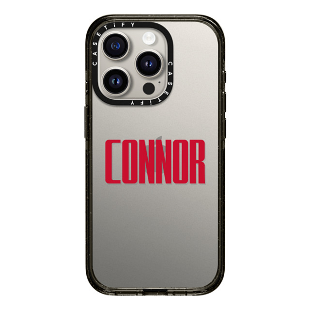 CASETiFY iPhone 15 Pro ケース ブラック インパクトケース Custom Case - Connor