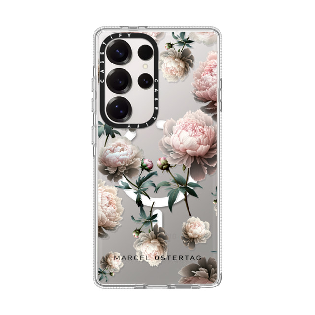 Marcel Ostertag x CASETiFY Galaxy S25 Ultra �P�[�X �N���A �}�O�l�b�g�� �C���p�N�g�P�[�X Peony Mini