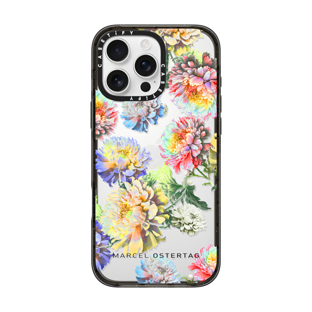 Marcel Ostertag x CASETiFY iPhone 16 Pro Max ケース ブラック インパクトケース Flower Bomb Colorful Father's Day Marcel Ostertag x CASETiFY iPhone 16 Pro Max ケース ブラック インパクトケース Flower Bomb Colorful Father's Day