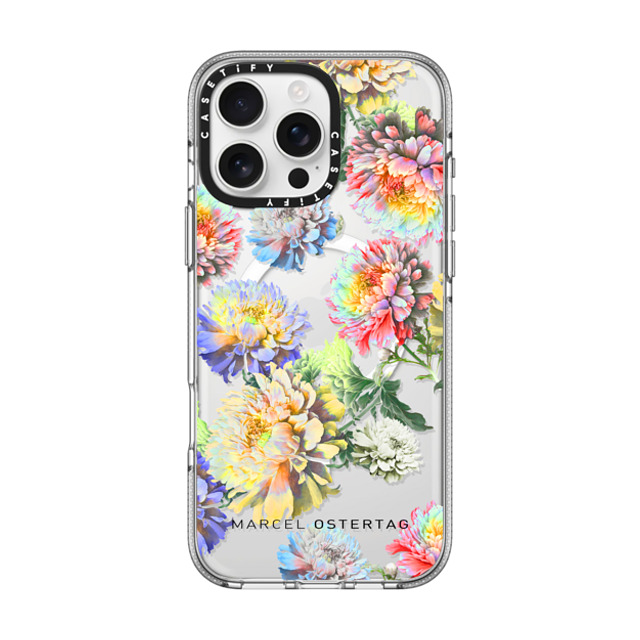 Marcel Ostertag x CASETiFY iPhone 16 Pro Max Case Clear Clear Case MagSafe Compatible Flower Bomb Colorful Father's Day Marcel Ostertag x CASETiFY iPhone 16 Pro Max Case Clear Clear Case MagSafe Compatible Flower Bomb Colorful Father's Day