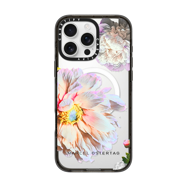 Marcel Ostertag x CASETiFY iPhone 16 Pro Max Case Black Impact Case MagSafe Compatible Flower Bomb Maxi Mother's Day Marcel Ostertag x CASETiFY iPhone 16 Pro Max Case Black Impact Case MagSafe Compatible Flower Bomb Maxi Mother's Day