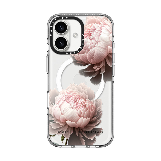 Marcel Ostertag x CASETiFY iPhone 16 ケース クリア クリア ケース MagSafe対応 Peony Maxi Back to School Marcel Ostertag x CASETiFY iPhone 16 ケース クリア クリア ケース MagSafe対応 Peony Maxi Back to School