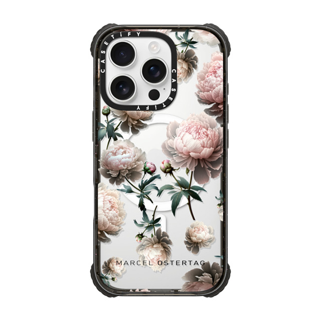 Marcel Ostertag x CASETiFY iPhone 16 Pro Case Black ウルトラ インパクトケース MagSafe 対応 Peony Mini Mother's Day Marcel Ostertag x CASETiFY iPhone 16 Pro Case Black ウルトラ インパクトケース MagSafe 対応 Peony Mini Mother's Day
