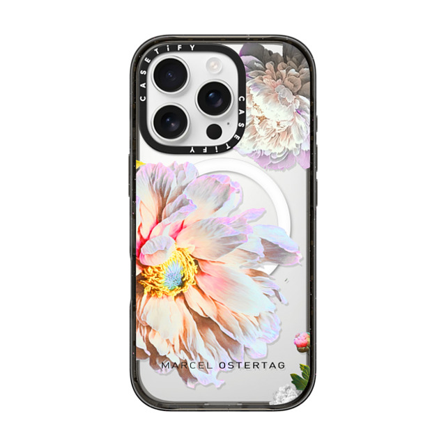 Marcel Ostertag x CASETiFY iPhone 16 Pro Case Black Impact Case MagSafe Compatible Flower Bomb Maxi Mother's Day Marcel Ostertag x CASETiFY iPhone 16 Pro Case Black Impact Case MagSafe Compatible Flower Bomb Maxi Mother's Day