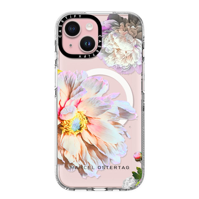 Marcel Ostertag x CASETiFY iPhone 15 Case Clear Clear Case MagSafe Compatible Flower Bomb Maxi Mother's Day Marcel Ostertag x CASETiFY iPhone 15 Case Clear Clear Case MagSafe Compatible Flower Bomb Maxi Mother's Day