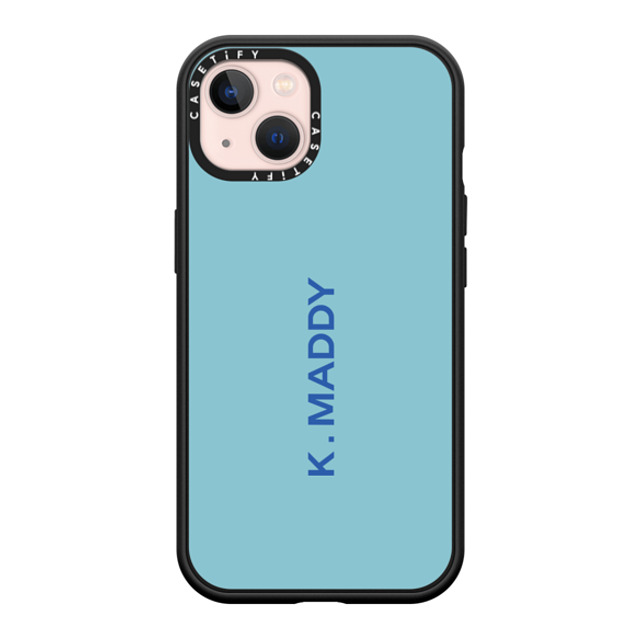 CASETiFY iPhone 13 ケース マットブラック インパクトケース MagSafe対応 Custom Case - k. Maddy