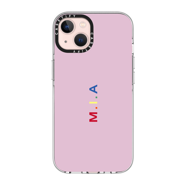 CASETiFY iPhone 13 ケース クリア クリア ケース MagSafe対応 Custom Case - m. i.a