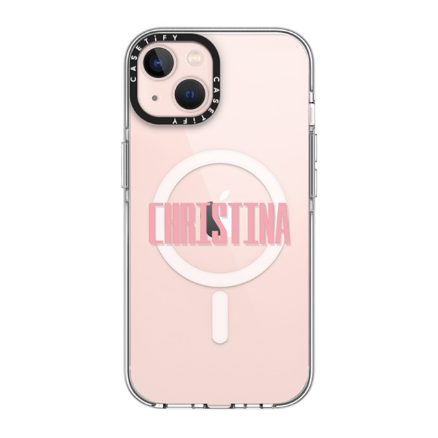 CASETiFY iPhone 13 ケース クリア クリア ケース MagSafe対応 Custom Case - Christina