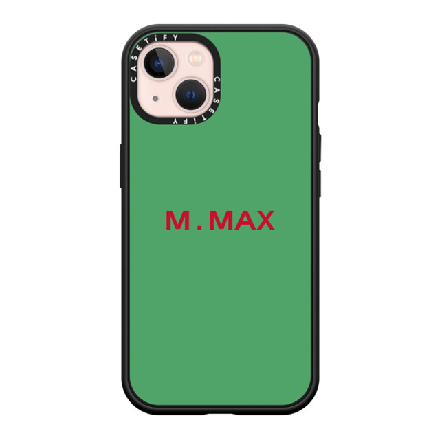 CASETiFY iPhone 13 ケース マットブラック インパクトケース MagSafe対応 Custom Case - m. Max