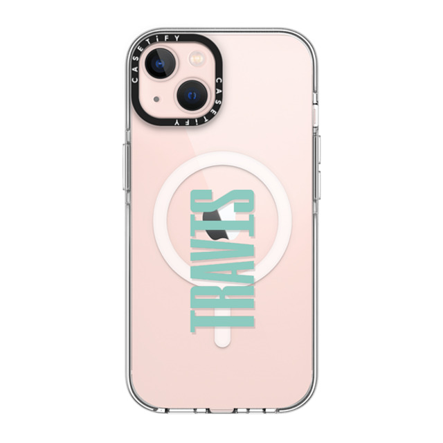 CASETiFY iPhone 13 ケース クリア クリア ケース MagSafe対応 Custom Case - Travis