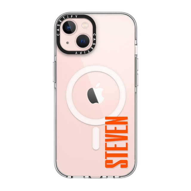 CASETiFY iPhone 13 ケース クリア クリア ケース MagSafe対応 Custom Case - Steven