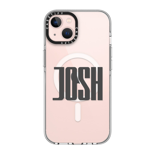 CASETiFY iPhone 13 ケース クリア クリア ケース MagSafe対応 Custom Case - Josh