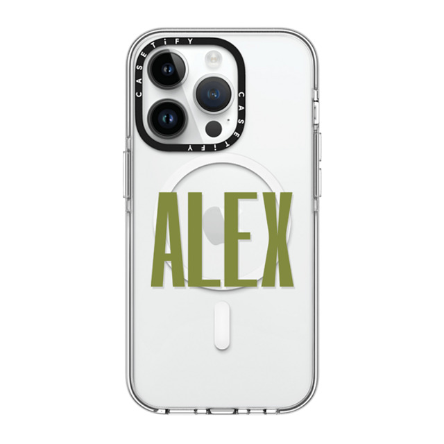 CASETiFY iPhone 14 Pro ケース クリア クリア ケース MagSafe対応 Custom Case - Alex