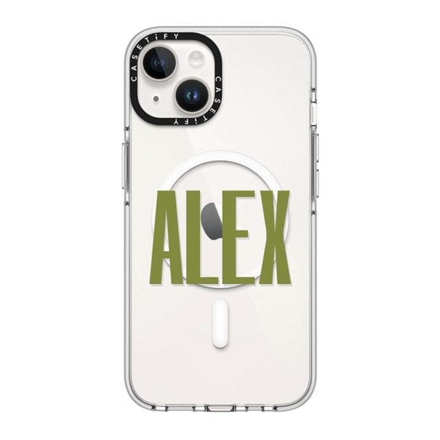 CASETiFY iPhone 14 ケース クリア クリア ケース MagSafe対応 Custom Case - Alex