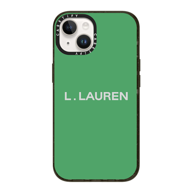 CASETiFY iPhone 14 ケース ブラック インパクトケース Custom Case - l. Lauren