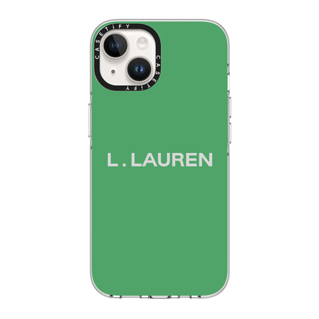 CASETiFY iPhone 14 ケース クリア クリア ケース MagSafe対応 Custom Case - l. Lauren