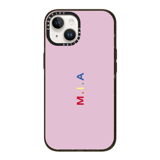 CASETiFY iPhone 14 ケース ブラック インパクトケース Custom Case - m. i.a