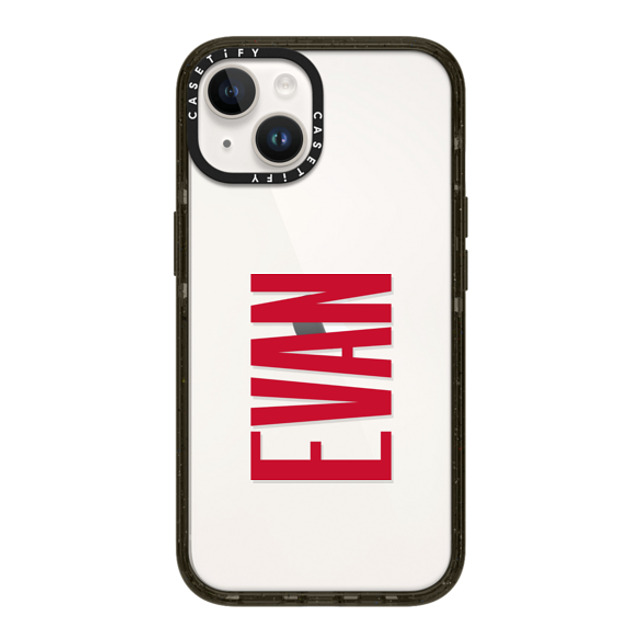 CASETiFY iPhone 14 ケース ブラック インパクトケース Custom Case - Evan