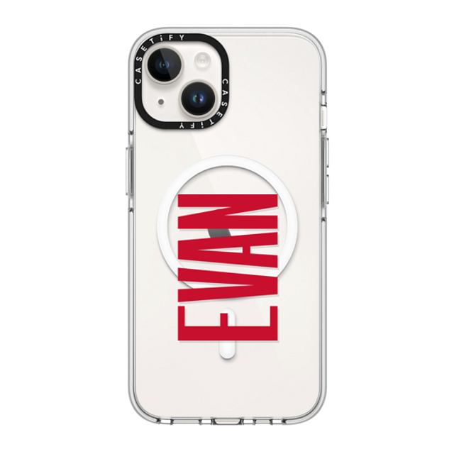 CASETiFY iPhone 14 ケース クリア クリア ケース MagSafe対応 Custom Case - Evan