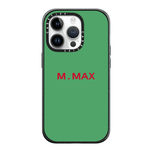 CASETiFY iPhone 14 Pro ケース マットブラック インパクトケース MagSafe対応 Custom Case - m. Max